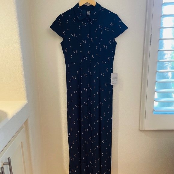 ☀️SALE☀️ NWT BABEAU Capped Sleeve Midi Shirtdress - Picture 6 of 8